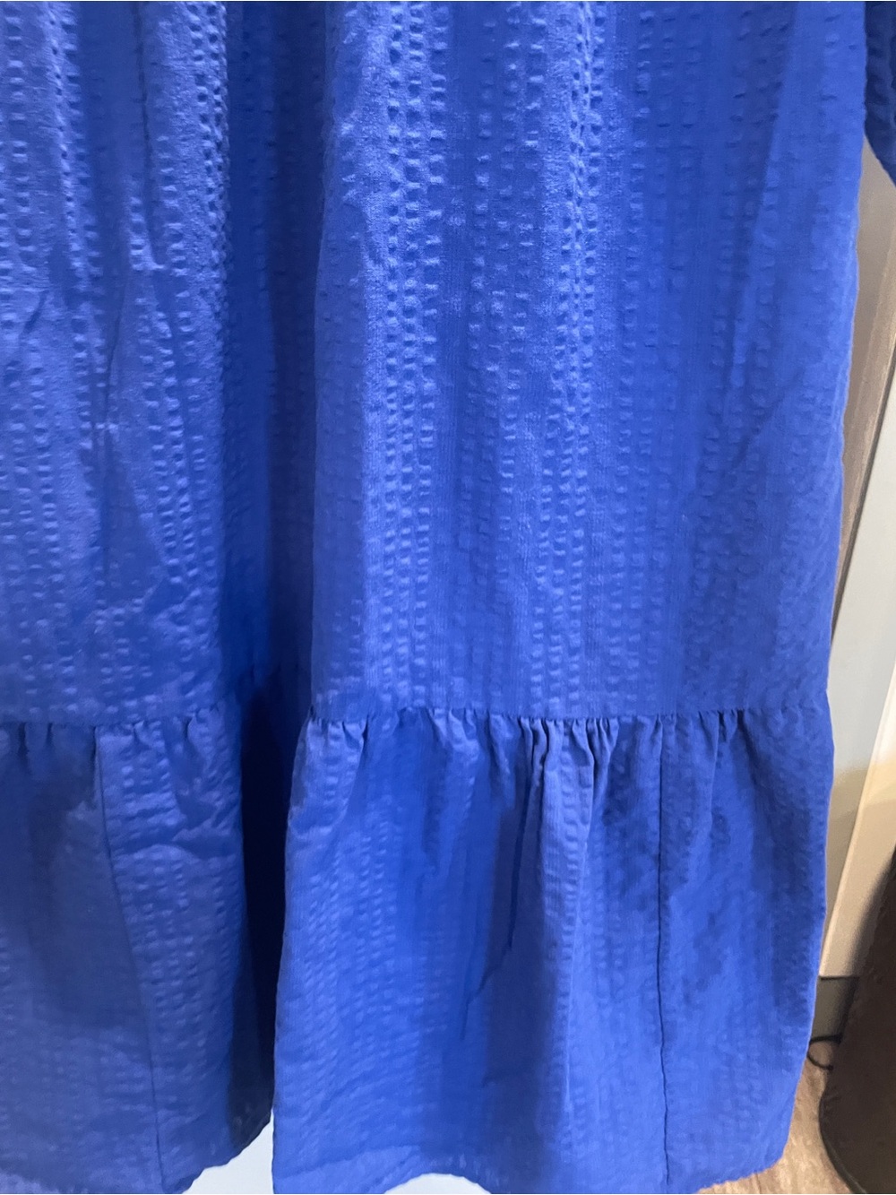 Old Navy Blue Textured Button-Front Maxi Dress size S - Picture 2 of 6